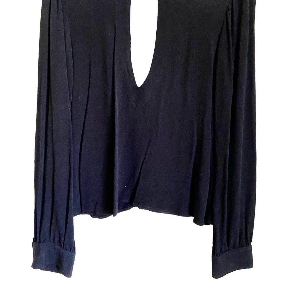 Flynn Skye Leah Black High Neck Long Sleeve Top - Picture 5 of 8